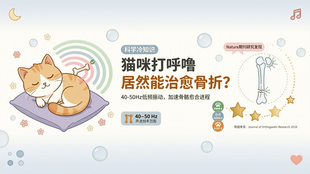猫咪打呼噜居然能治愈骨折