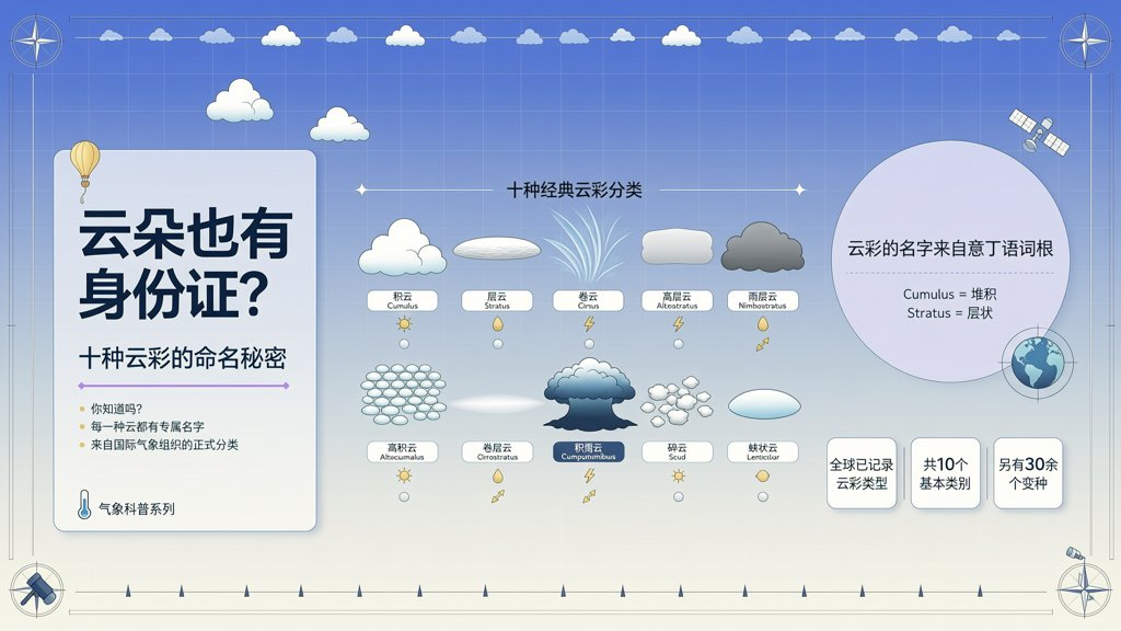 云朵也有身份证？十种云彩的命名秘密