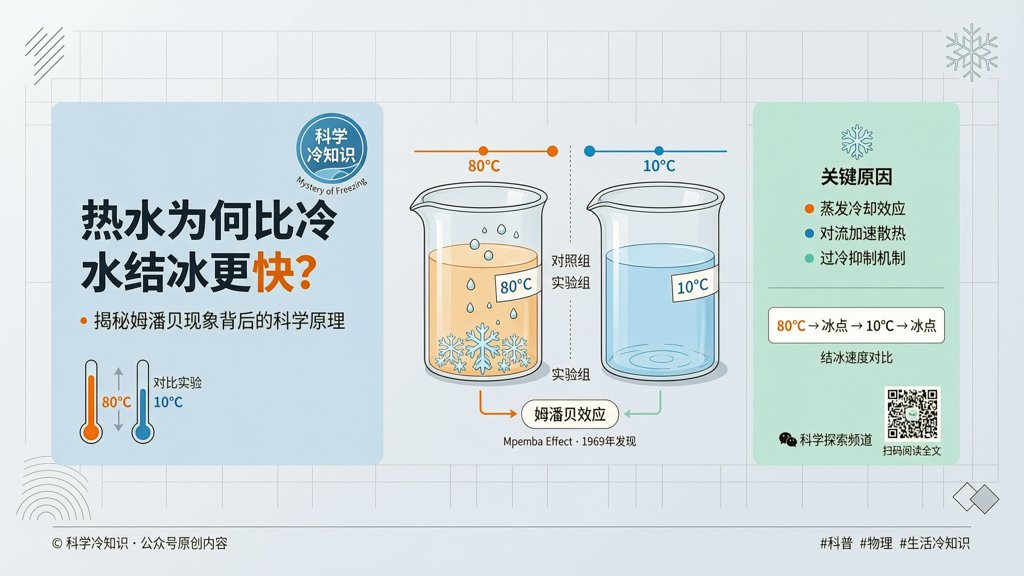 热水为何比冷水结冰更快？