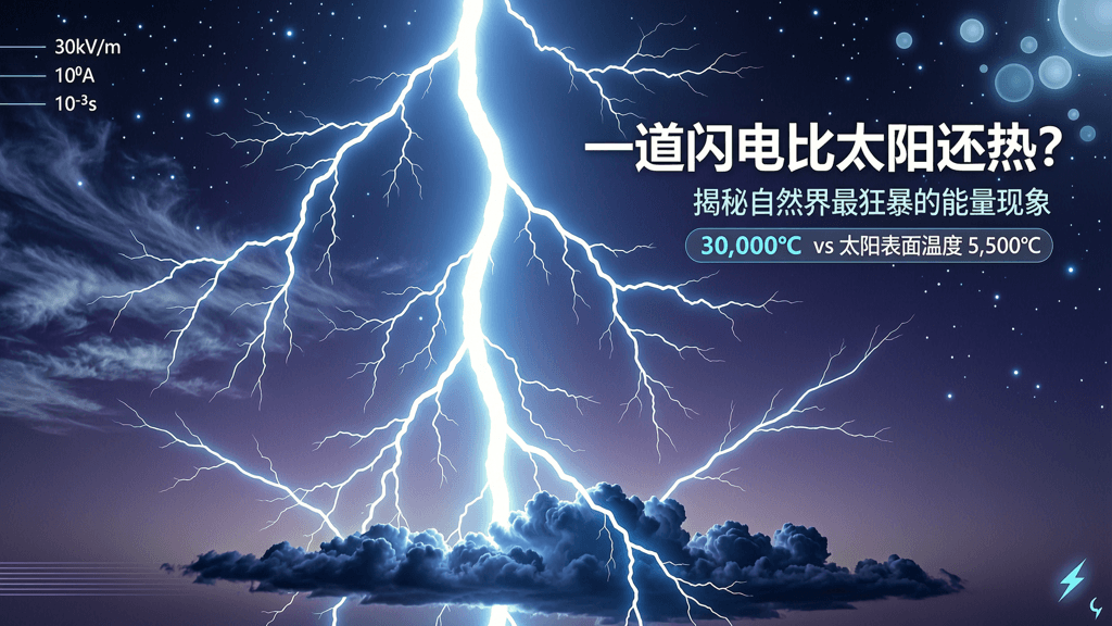 一道闪电比太阳还热？