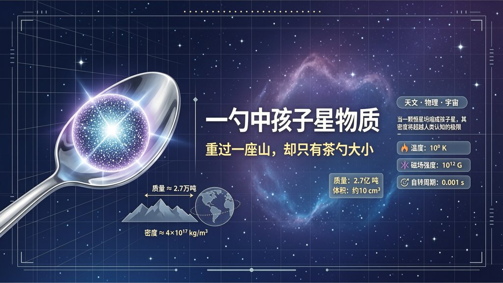 一勺中子星物质，重过一座山