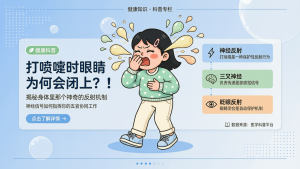打喷嚏时眼睛为何会闭上？