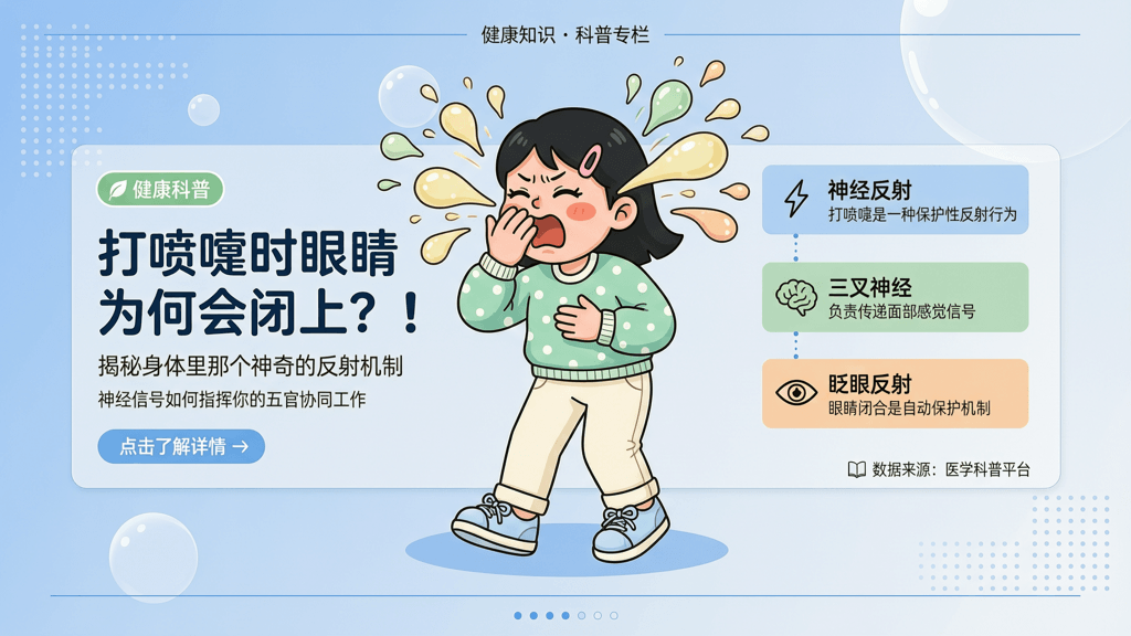 打喷嚏时眼睛为何会闭上？