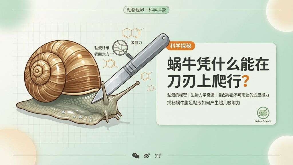 蜗牛凭什么能在刀刃上爬行？