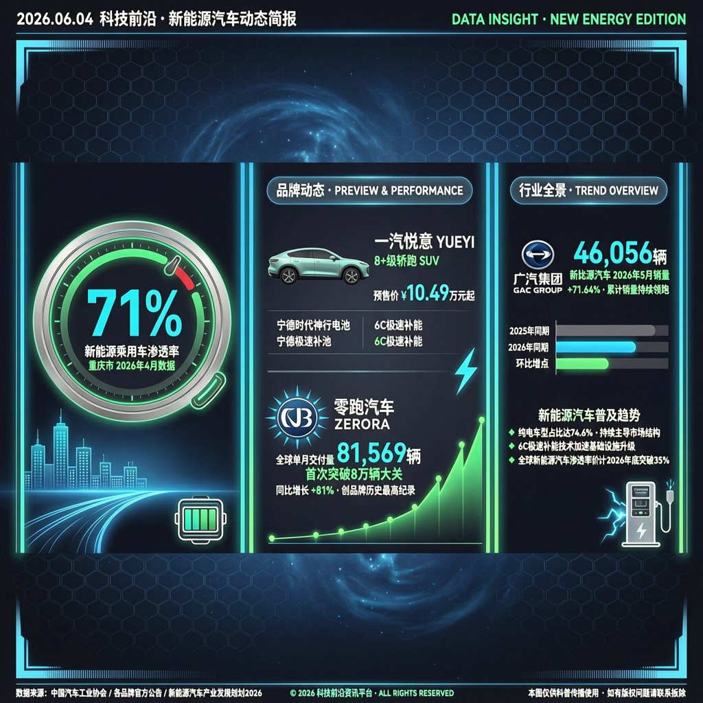 汽车交通资讯简报 | 2026年6月4日