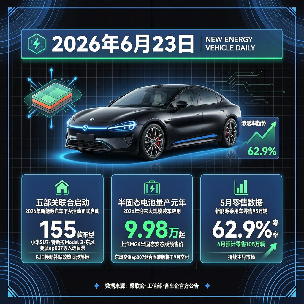 汽车交通资讯简报 | 2026年6月23日