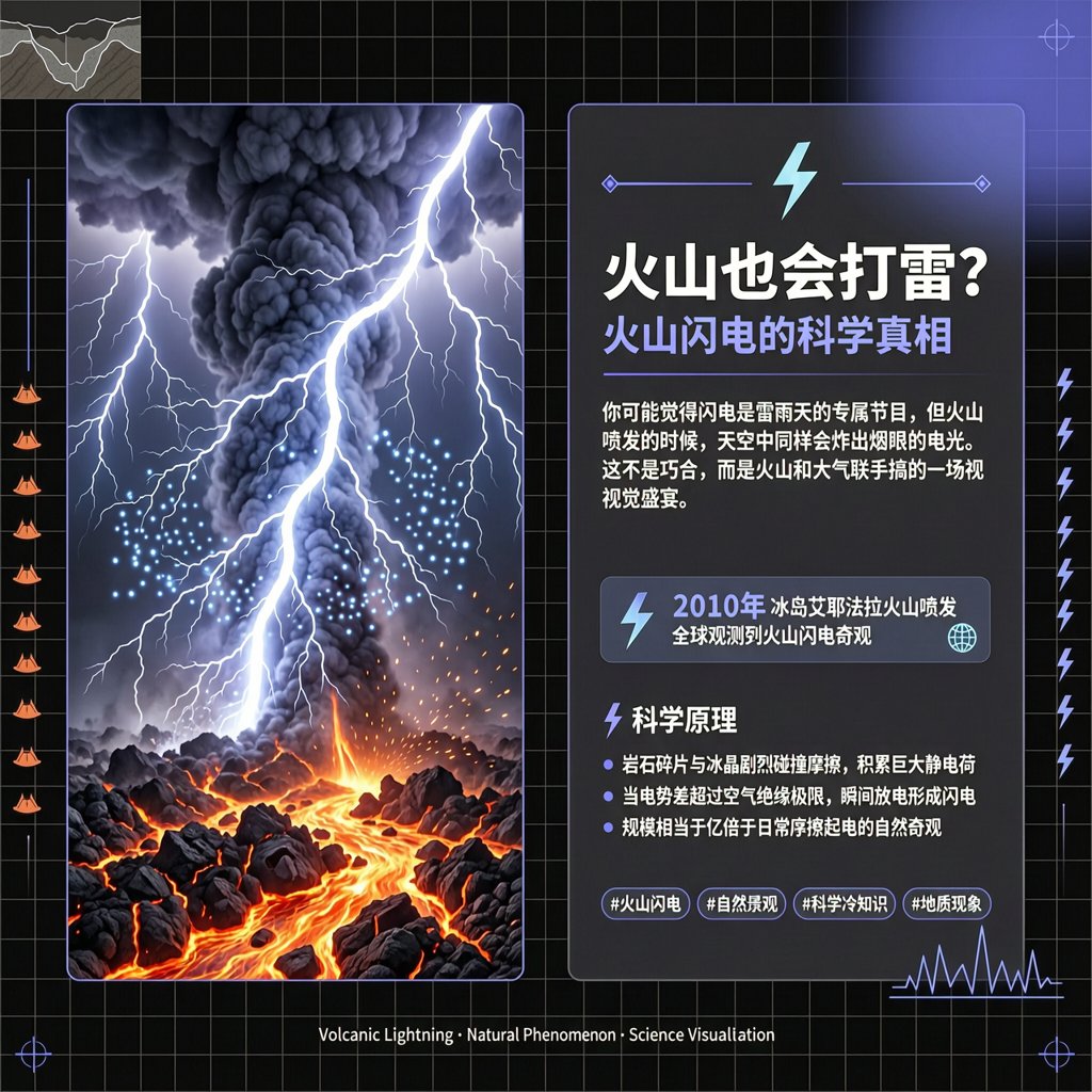 火山喷发时居然会自己打雷