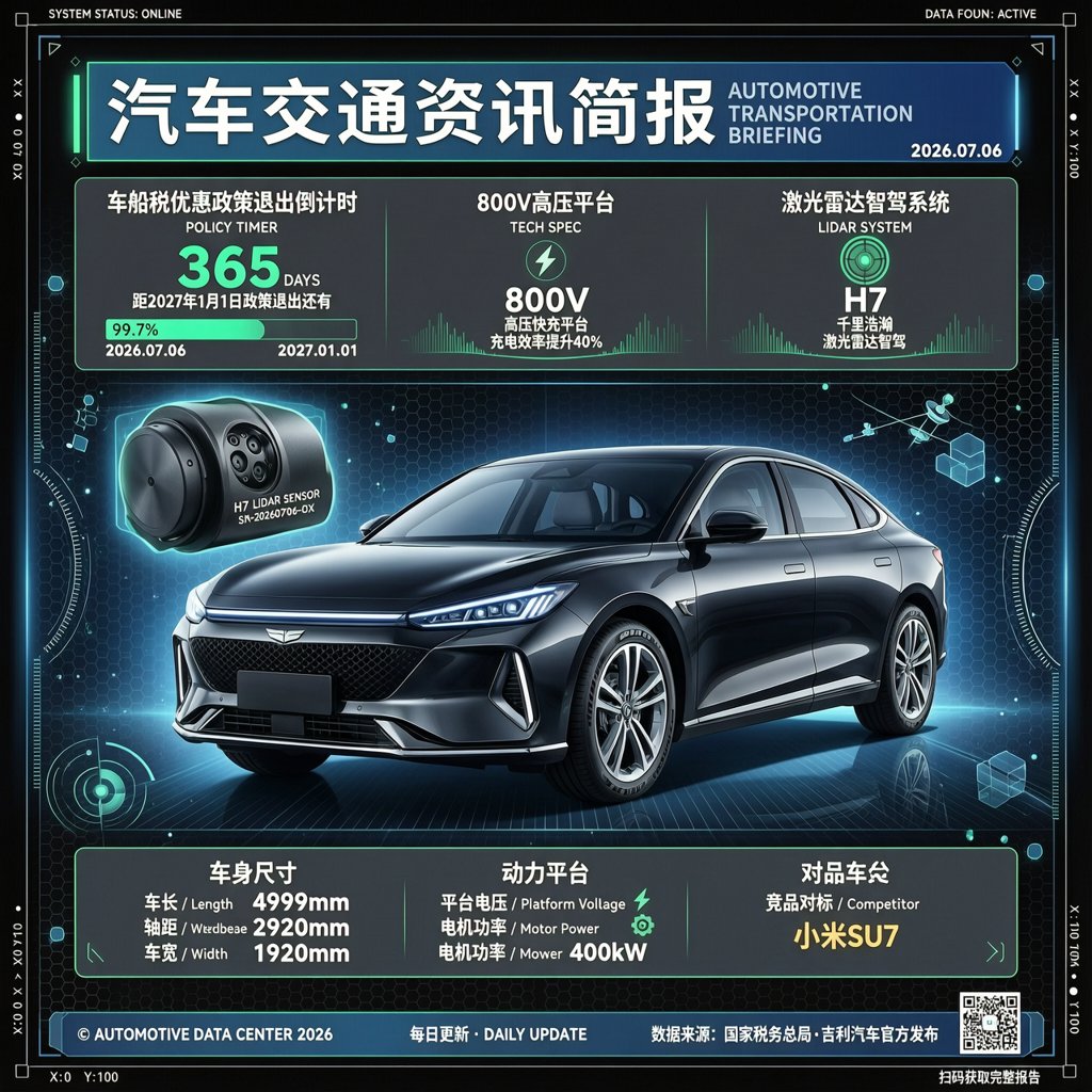 汽车交通资讯简报 | 2026年7月6日