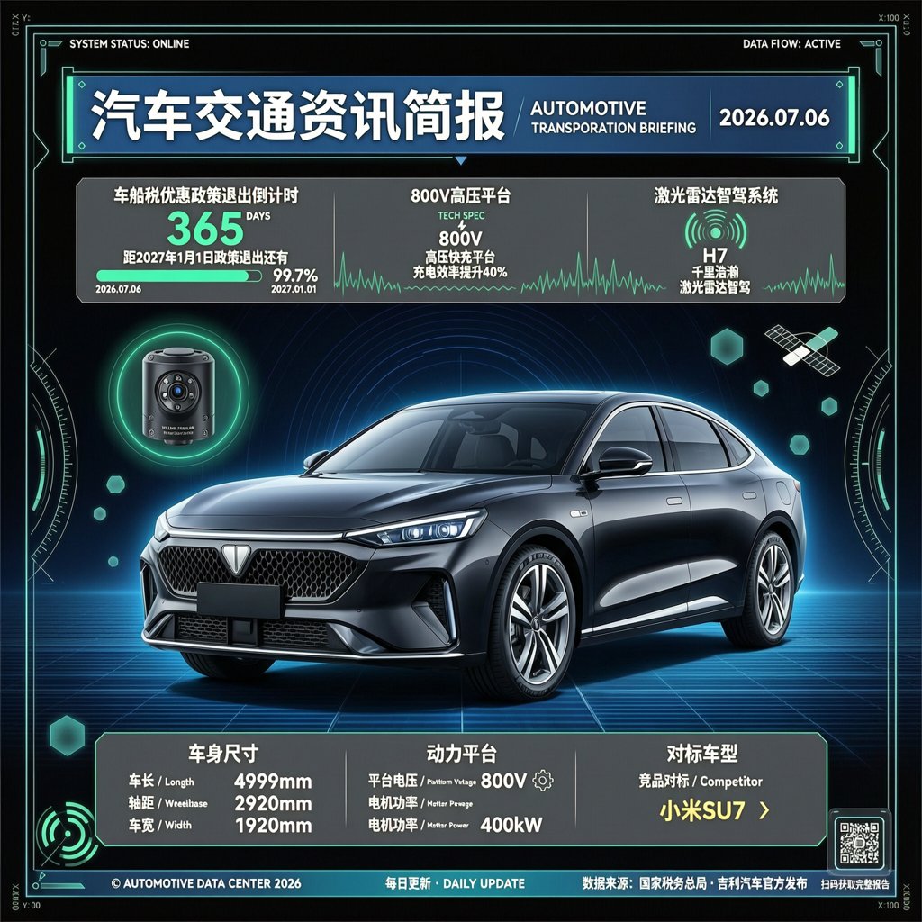 汽车交通资讯简报 | 2026年7月6日