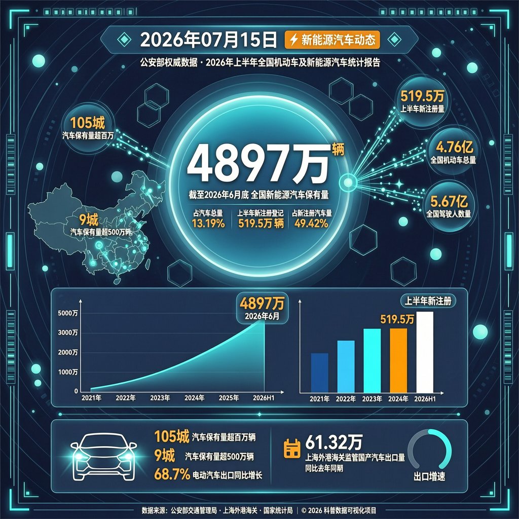 汽车交通资讯简报 | 2026年07月15日