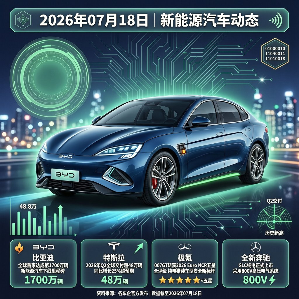 汽车交通资讯简报 | 2026年07月18日