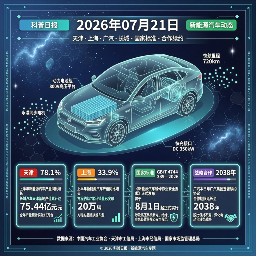 汽车交通资讯简报 | 2026年07月21日