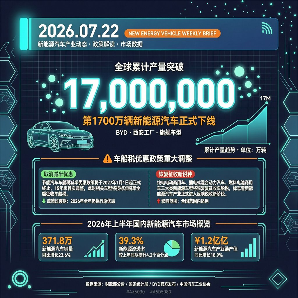 汽车交通资讯简报 | 2026年07月22日