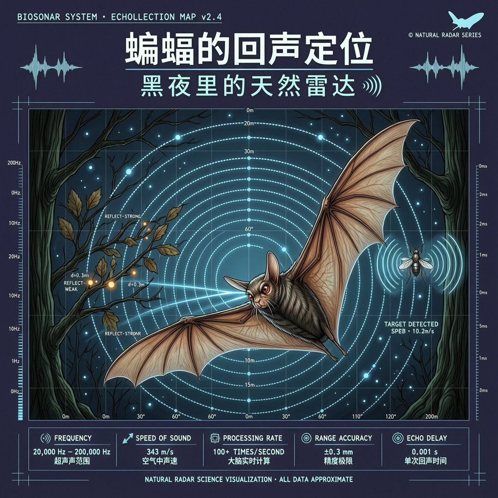 蝙蝠的回声定位：黑夜里的天然雷达