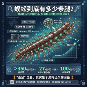蜈蚣到底有多少条腿?数完你就明白了