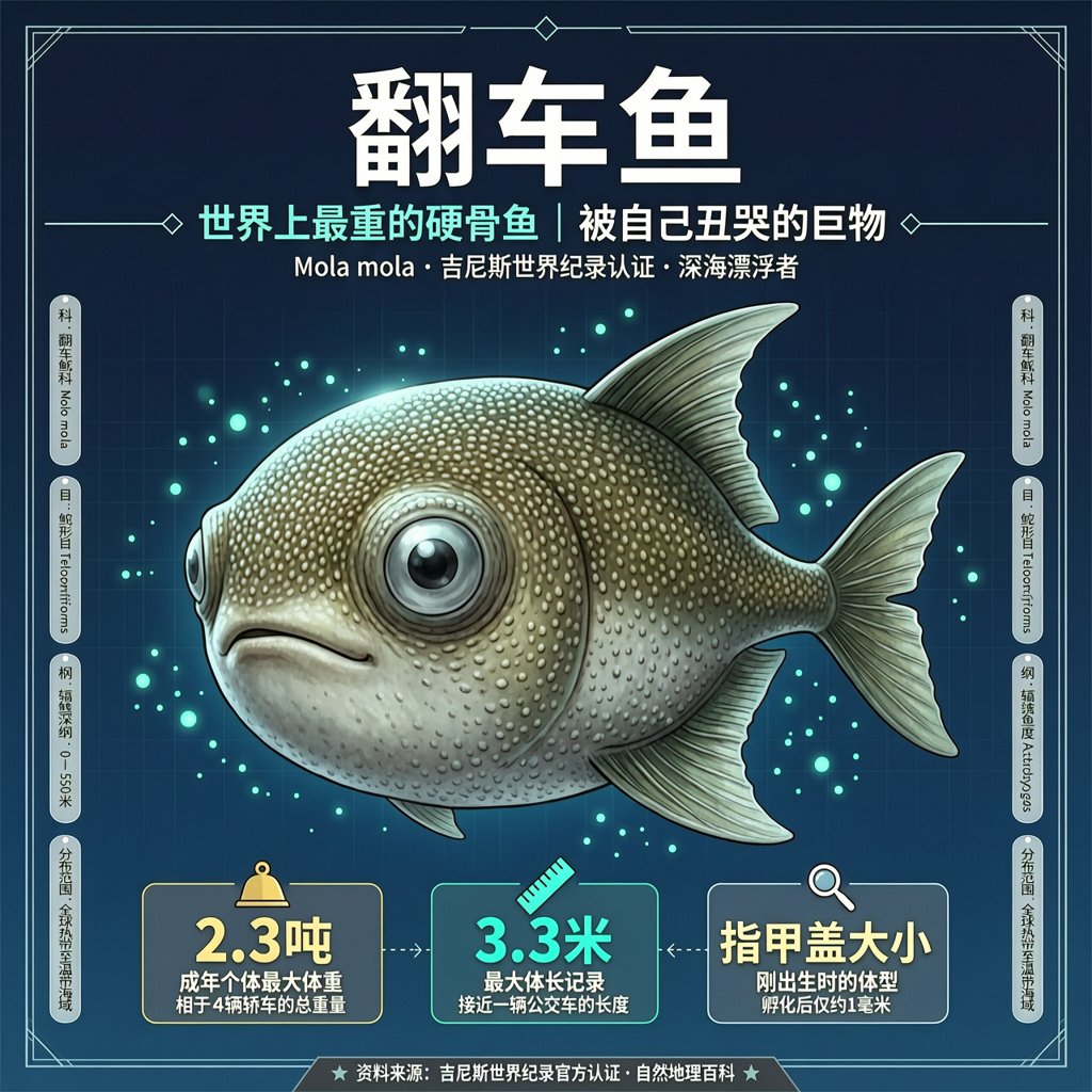 翻车鱼：深海里被自己丑哭的巨鱼