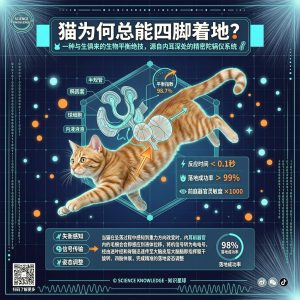 猫从高处落下,为何总能四脚着地?